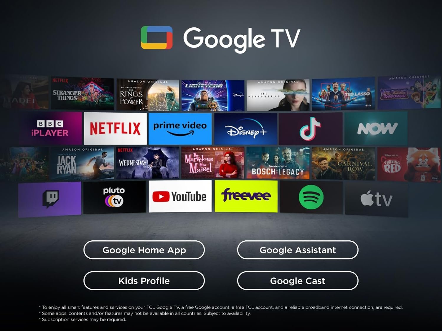 TCL 55Q6C-UK QD-Mini LED TV, 4K HDR Premium 1000nits, Smart TV Powered by Google TV (Dolby Vision IQ & Atmos, Onkyo 2.1 Sound System, 144Hz Motion Clarity Pro, 2025 Model) - Image 11