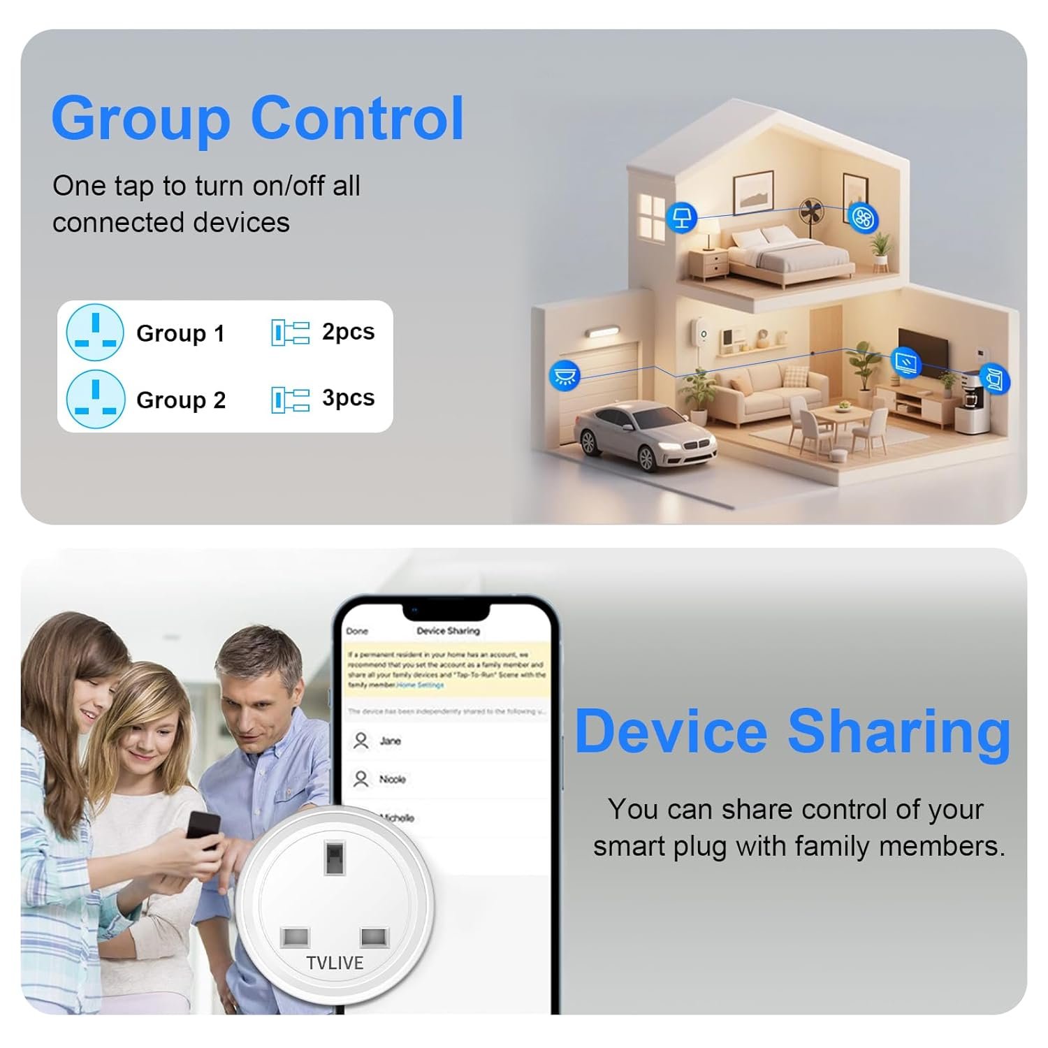 Smart Plug, 1 Pack 13A Smart Plugs that Work with Alexa (Echo, Echo Dot), Google Home Voice Control, Energy Monitoring, Remote Control, Timer & Schedule Function, Smart Wifi Plug UK, No Hub Required - Image 7