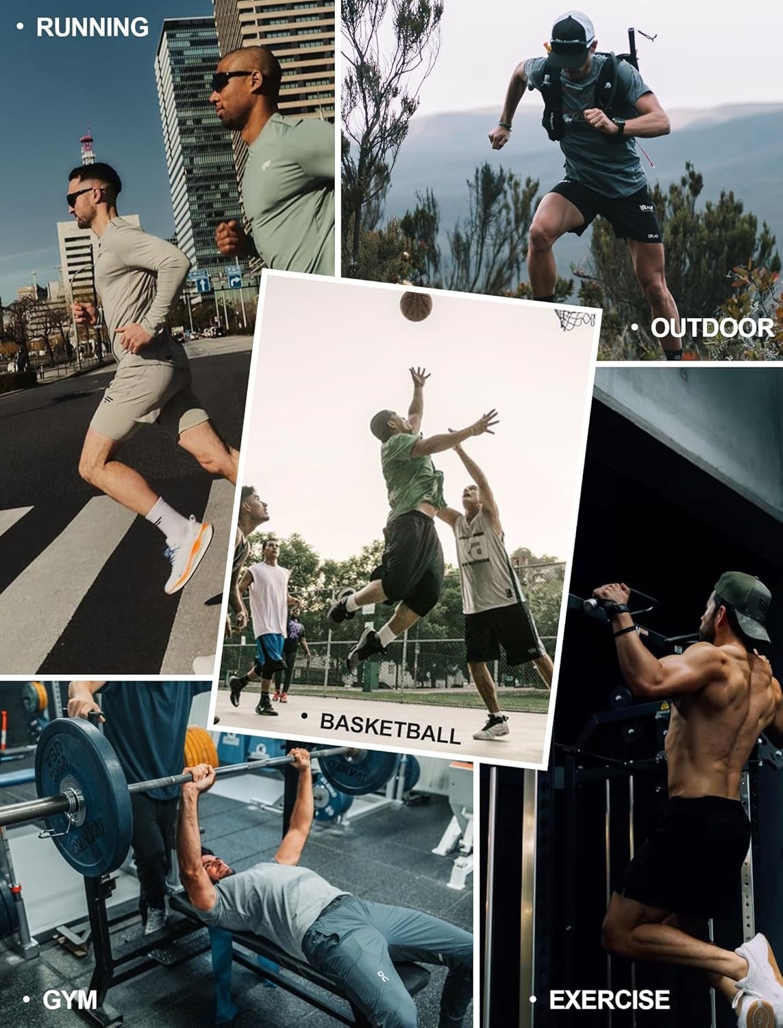 Men’s T-Shirts Gym Running T Shirts for Men Moisture Wicking Athletic Sport Breathable Tops Quick Dry Short Sleeve Workout T-Shirt - Image 5