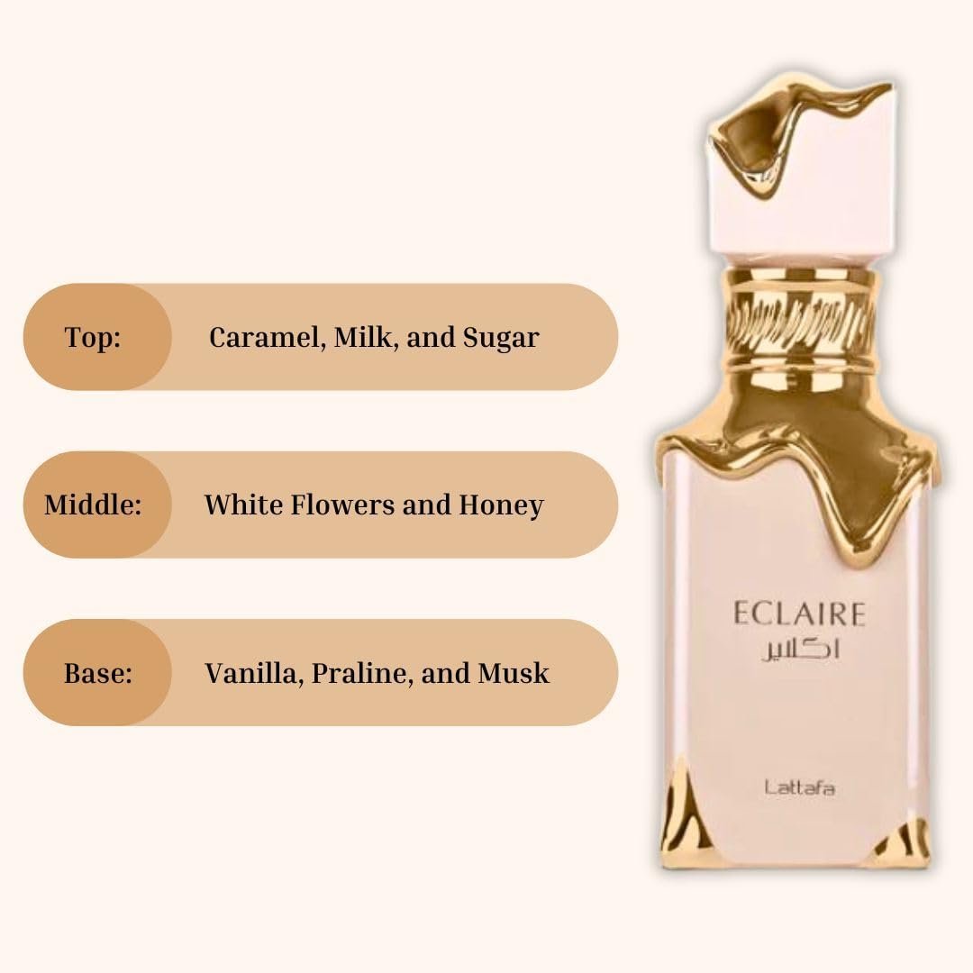 Lattafa Eclaire EDP Spray 100ML (3.4 OZ) Long Lasting & Enchanting Fragrance For Women. - Image 4
