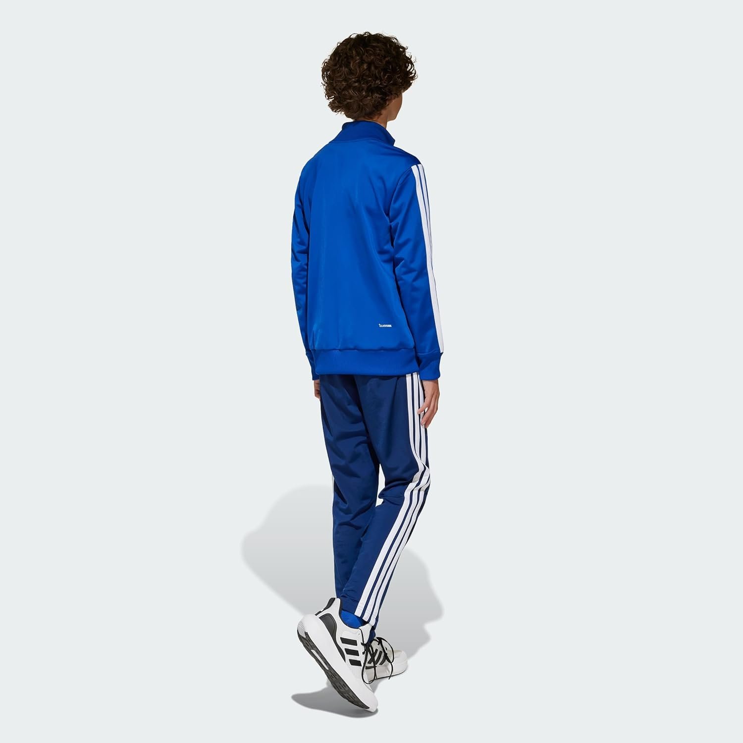 adidas Unisex Kids SEASONAL ESSENTIALS TIBERIO 3 STRIPES TRICOT TRACKSUIT - Image 4