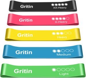 Gritin Resistance Bands, Set of 5 S...