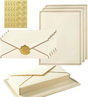 150 Pieces Stationery Set with Gold...