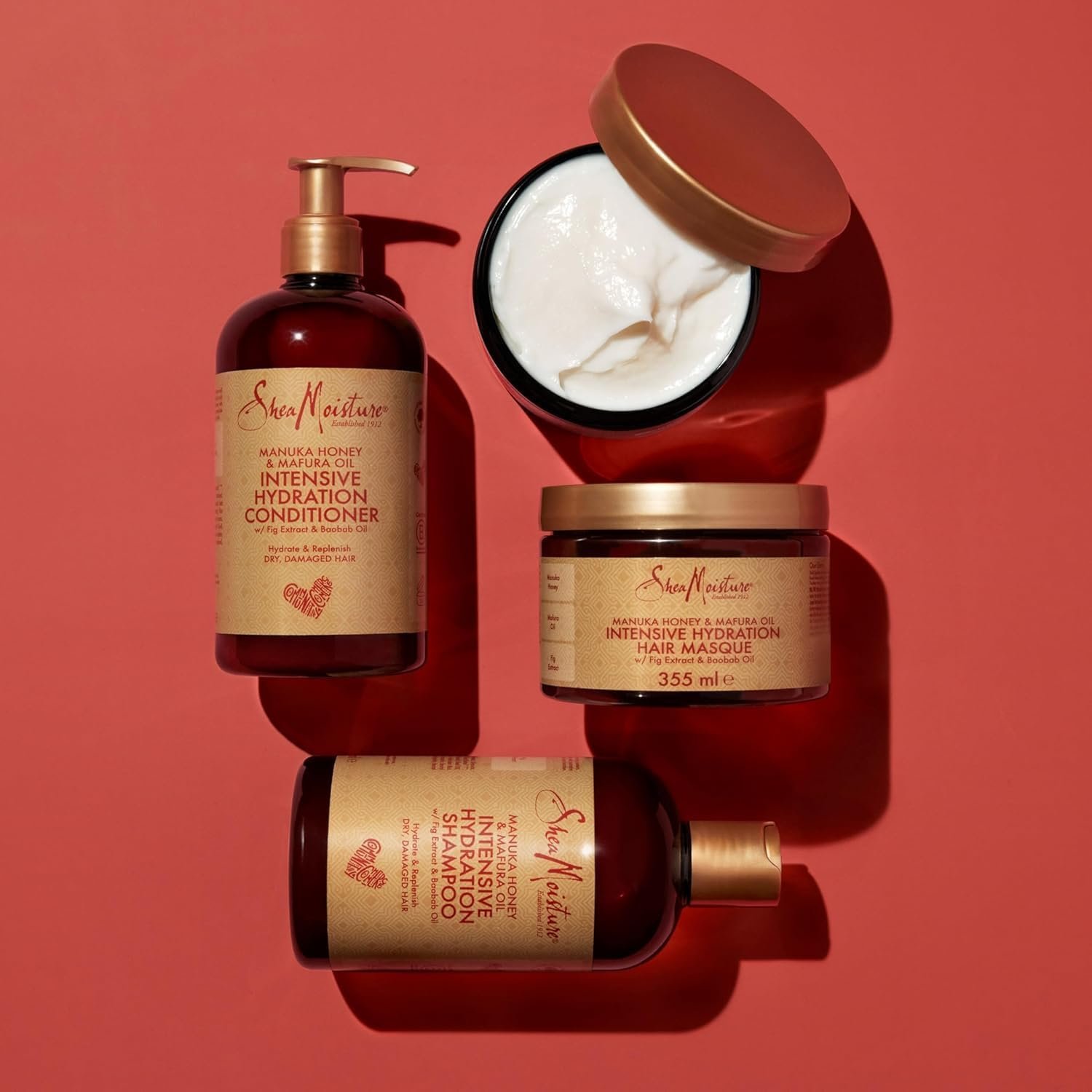 SHEA MOISTURE Manuka Honey & Mafura Oil Intensive Hydration Shampoo silicone and sulphate free shampoo for dry, damaged hair 384 ml - Image 4