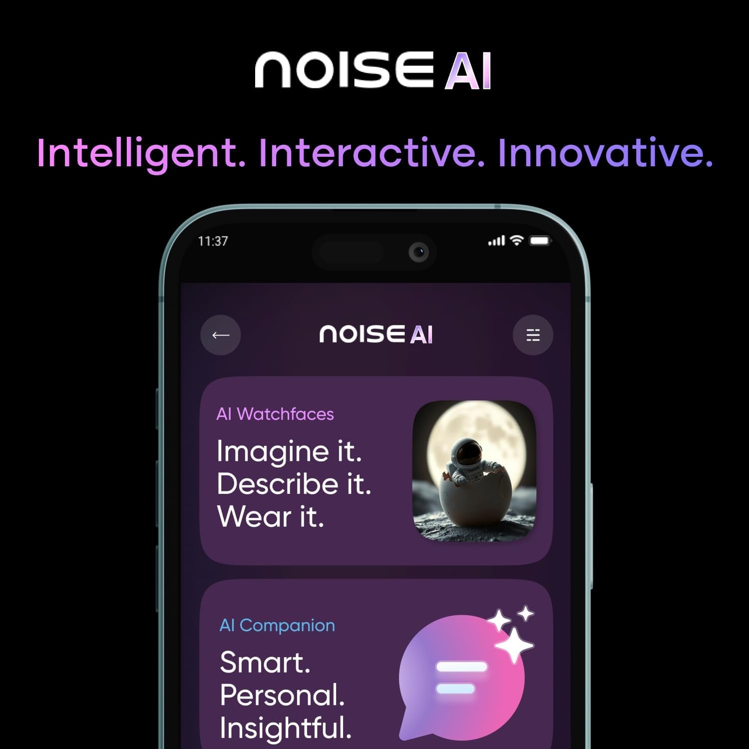 Noise ColorFit Pro 6 Max AI Enabled Smartwatch, 1.96" AMOLED, Built-In GPS, TWS Connectivity, Detail Insights, Advanced Processor, Health Tracking, Stainless Steel Build, 1Year Warranty (Chrome Black) - Image 4