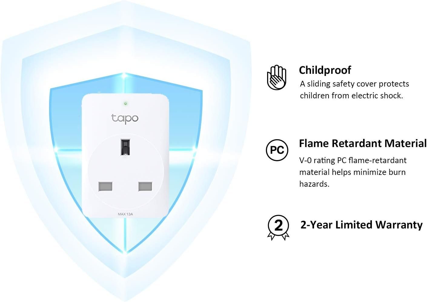 Tapo P100 (4-Pack) Smart Plug, Wi-Fi Plug, App Remote Control, Alexa Plug, Voice Control with Alexa & Google, Away Mode, Scheduling & Timer, Device Sharing, Easy Set Up, Multiple Safety Guarantees - Image 7
