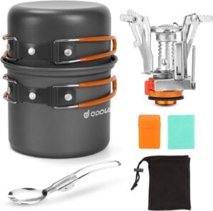 Odoland Camping Cookware Set With S...