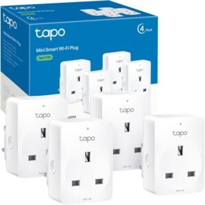 Tapo P100 (4-Pack) Smart Plug, Wi-F...