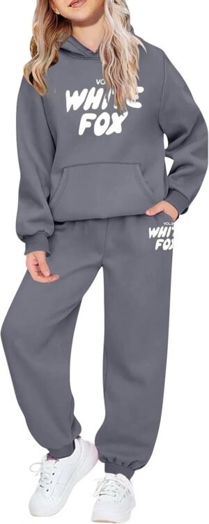 Kids Tracksuit Girls 2 Piece Outfit...