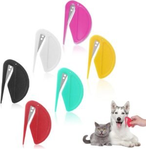 6 PCS Pet Dematting Comb for Cats a...