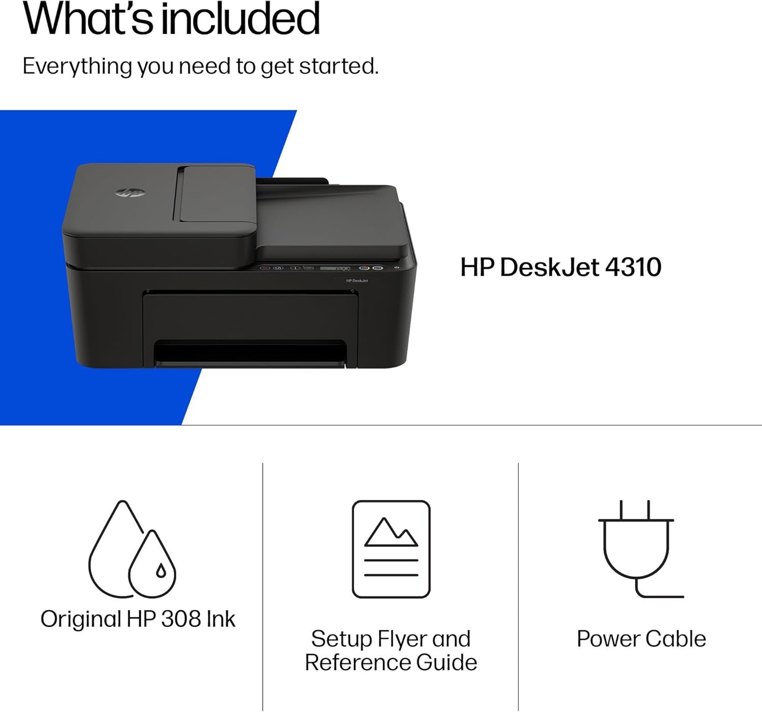 HP DeskJet 4310 All in One Printer | Wireless | Colour | Print, Scan & Copy | 3 Months of Instant Ink Included | Automatic document feeder | Dual- band WI-FI - Image 10