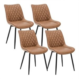 WOLTU Dining Chairs Set of 4, Accen...