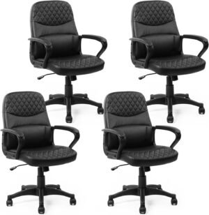 CLATINA Office Chair Leather Comput...