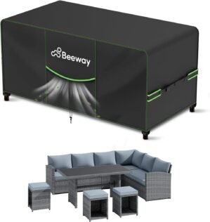 BEEWAY Garden Furniture Cover With ...