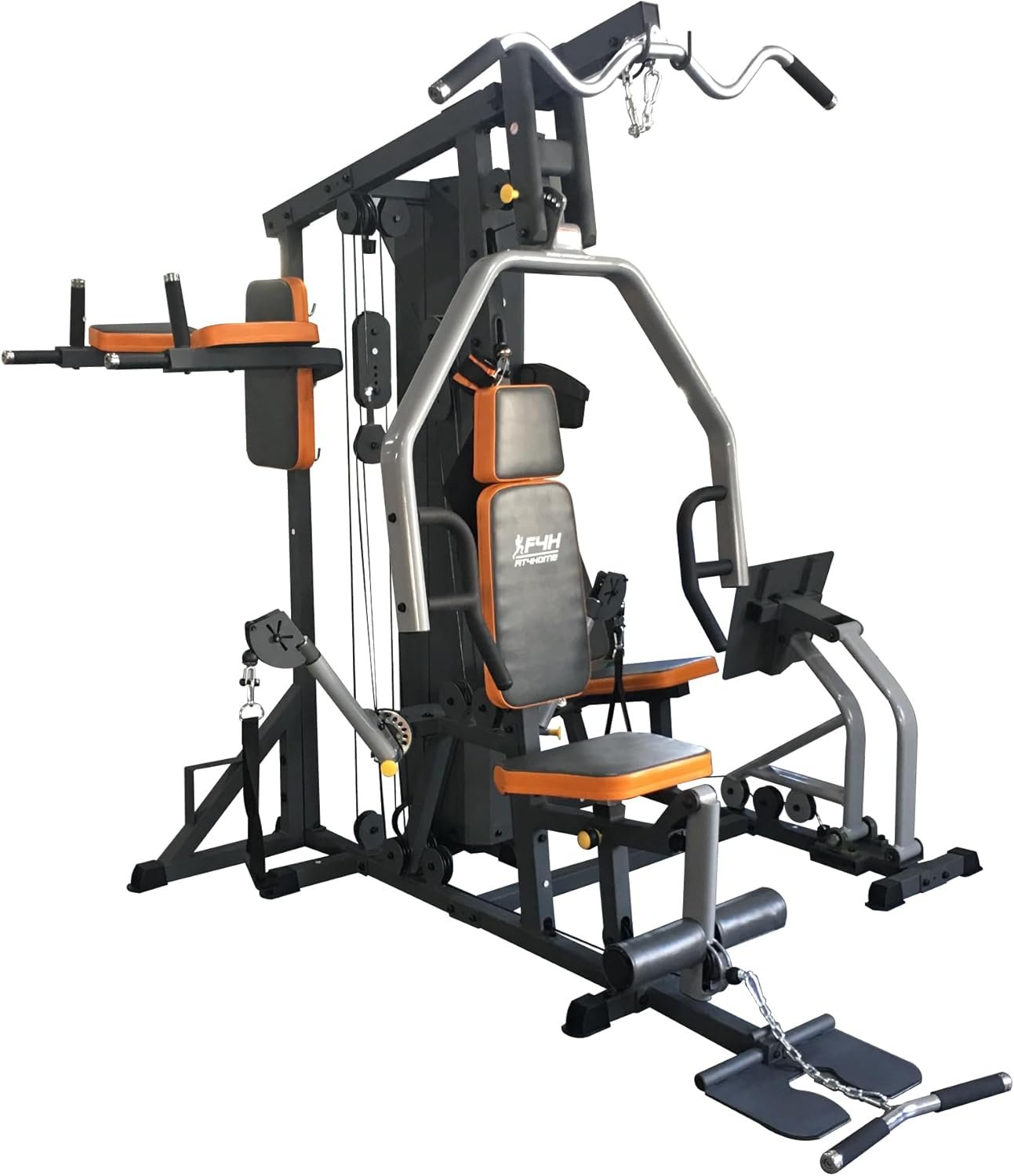 FIT4HOME Multi Gym Fitness Equipment Exercise Machine Strength Training Body Building Heavy Duty Home Gyms Workout Stations 80KG Weight Plates Leg Press Lat Pulldown | TF3003C - Image 5