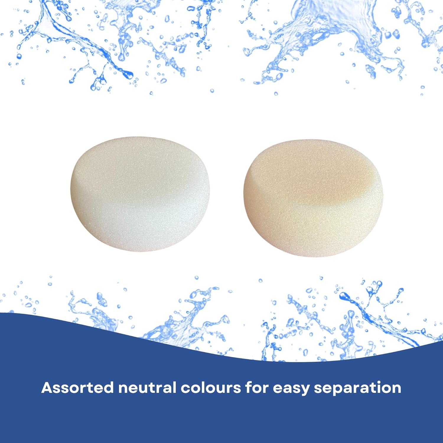 6 x Baby Bath Sponge Natural Body Puff, Soft and Gentle on Small Newborns and Older Babies - Perfect for Sensitive Skin, Bathrooms, Children and Bathing - Image 5