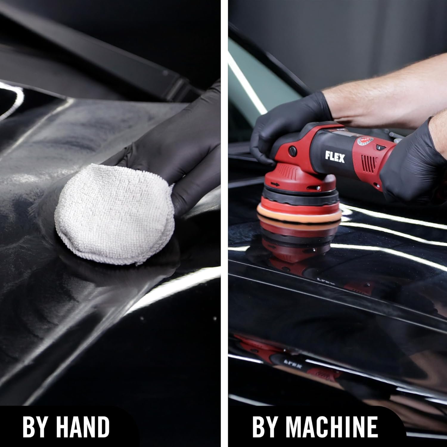 Turtle Wax Hybrid Solutions Ceramic Acrylic Black Car Polish and Wax, Car Scratch Remover & Car Paint Restorer for Black Cars, Deep Shine, Ceramic Coating Protection & Water Beading, 500ml - Image 3