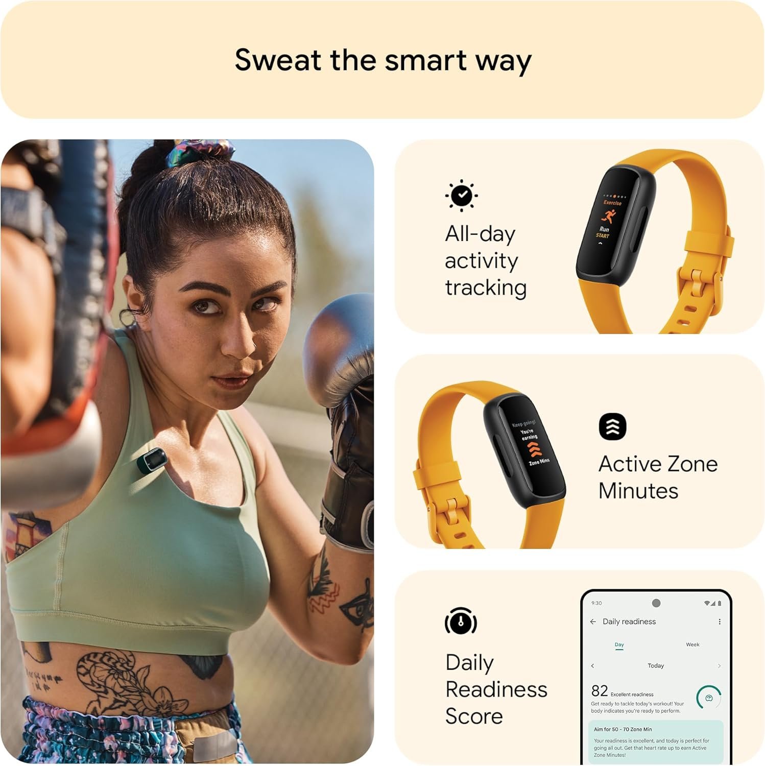 Google Fitbit Inspire 3 Activity Tracker with 6-months Premium Membership Included, up to 10 days battery life and Daily Readiness Score - Image 4