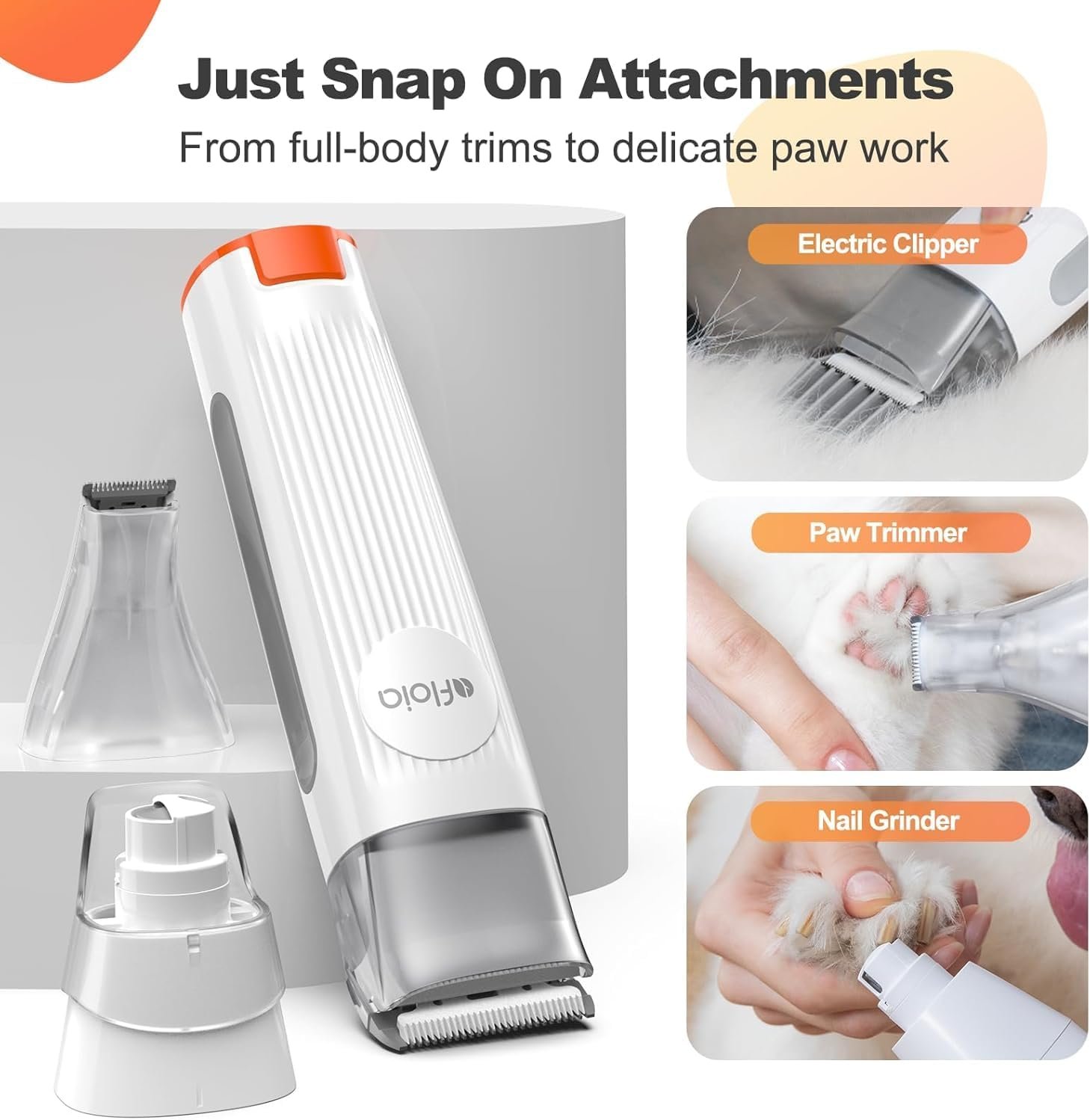 Afloia Dog Grooming Kit with Vacuum, Cat Clippers, Suction 99% Pet Hair, Professional Pet Grooming Kit with 7 Proven Tools for Shedding Grooming, Cat Dog Grooming Vacuum Kit, 1.5L - Image 5