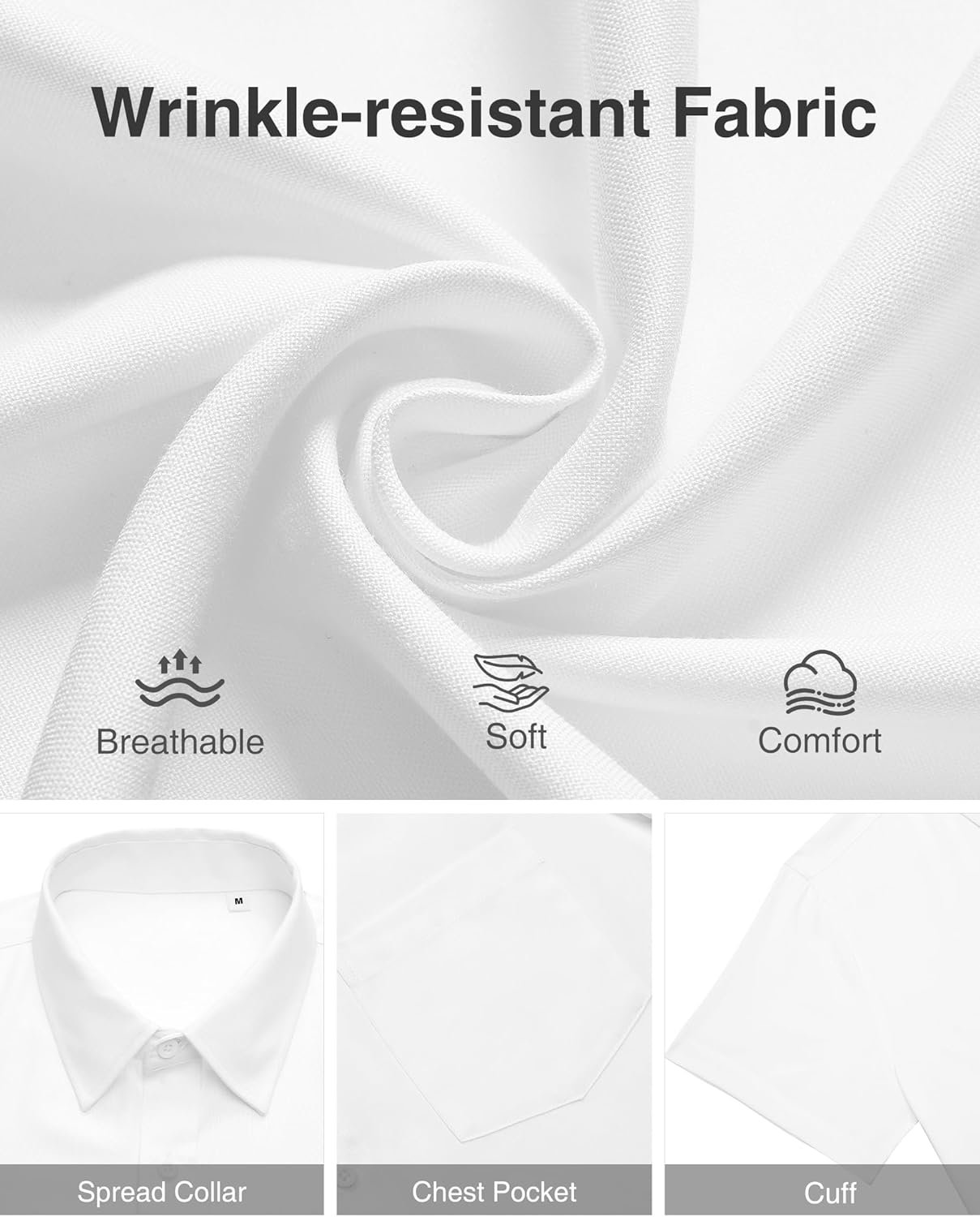 J.VER Mens Linen Shirts Short Sleeve Summer Beach Holiday Regular Fit Casual Button Down Shirt - Image 5