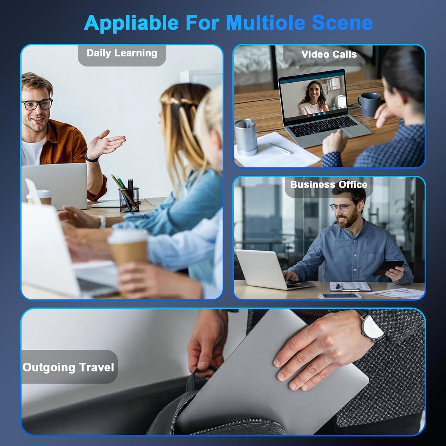 360° Foldable Touchscreen Laptop 11.6'' - Celeron N4020 6GB RAM 128GB SSD, Laptop Computer Dual Band 2.4G/5G WiFi Bluetooth HDMI, USB 3.0 * 2, 256GB SD Card Expandable Mini Laptop - Image 9