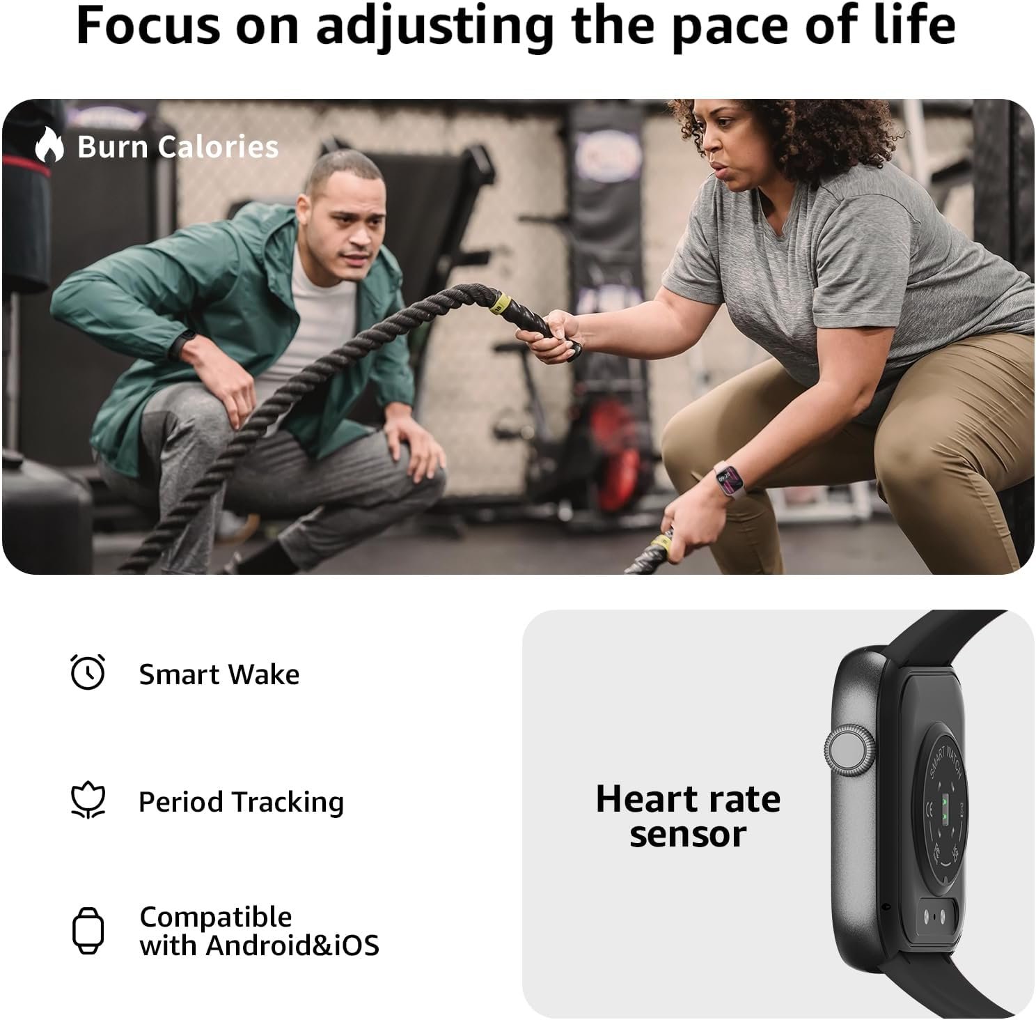 Smart Watch for Men Women Answer/Make Call, 1.85" Smartwatch, Fitness Watch with Heart Rate Blood Pressure Sleep Monitor, 140+Sports, IP68 Waterproof Step Counter Watch Compatible with Android IOS - Image 4