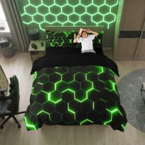 Homewish Geometric Duvet Cover Sing...