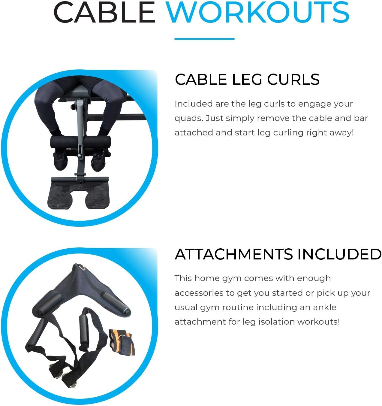 FIT4HOME Multi Gym Fitness Equipment Exercise Machine Strength Training Body Building Heavy Duty Home Gyms Workout Stations 80KG Weight Plates Leg Press Lat Pulldown | TF3003C - Image 4