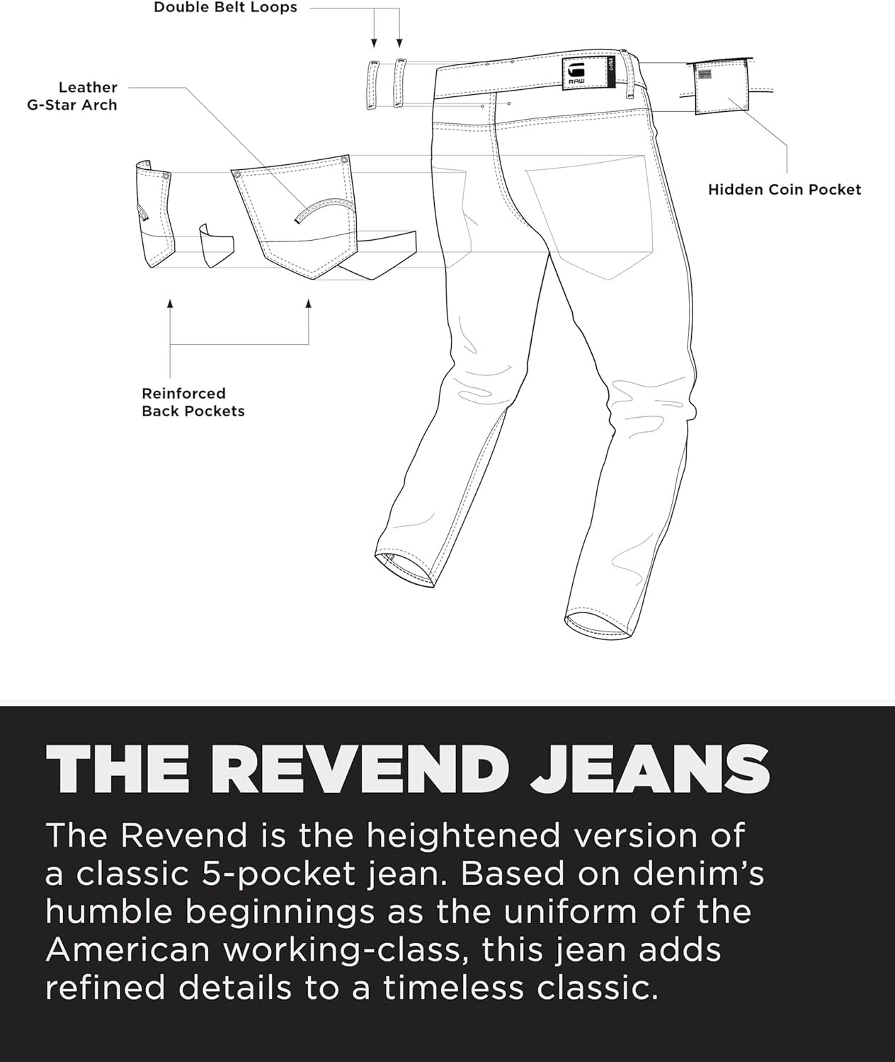 G-Star Men's Revend Skinny - Image 6