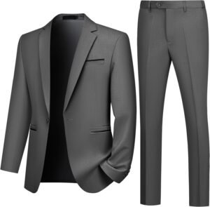 Mens Suits 2 Piece Slim Fit Wedding...