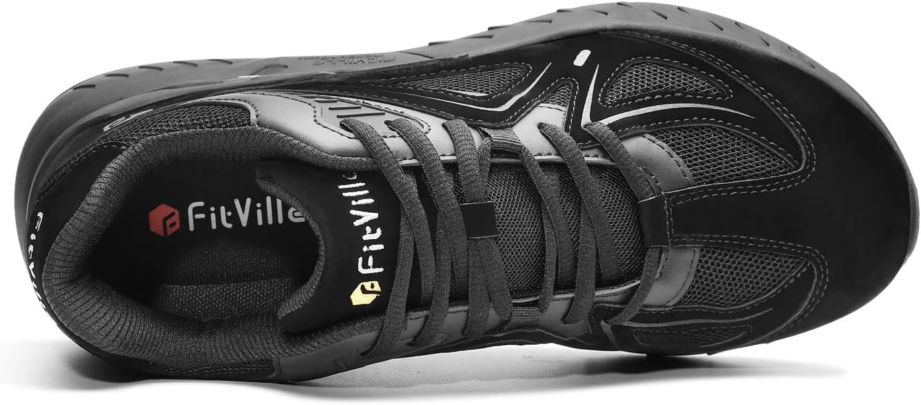 FitVille Mens Extra Wide Fit Trainers Comfortable Running Sneakers Lightweight Walking Shoes for Flat Feet Plantar Fasciitis - Image 5