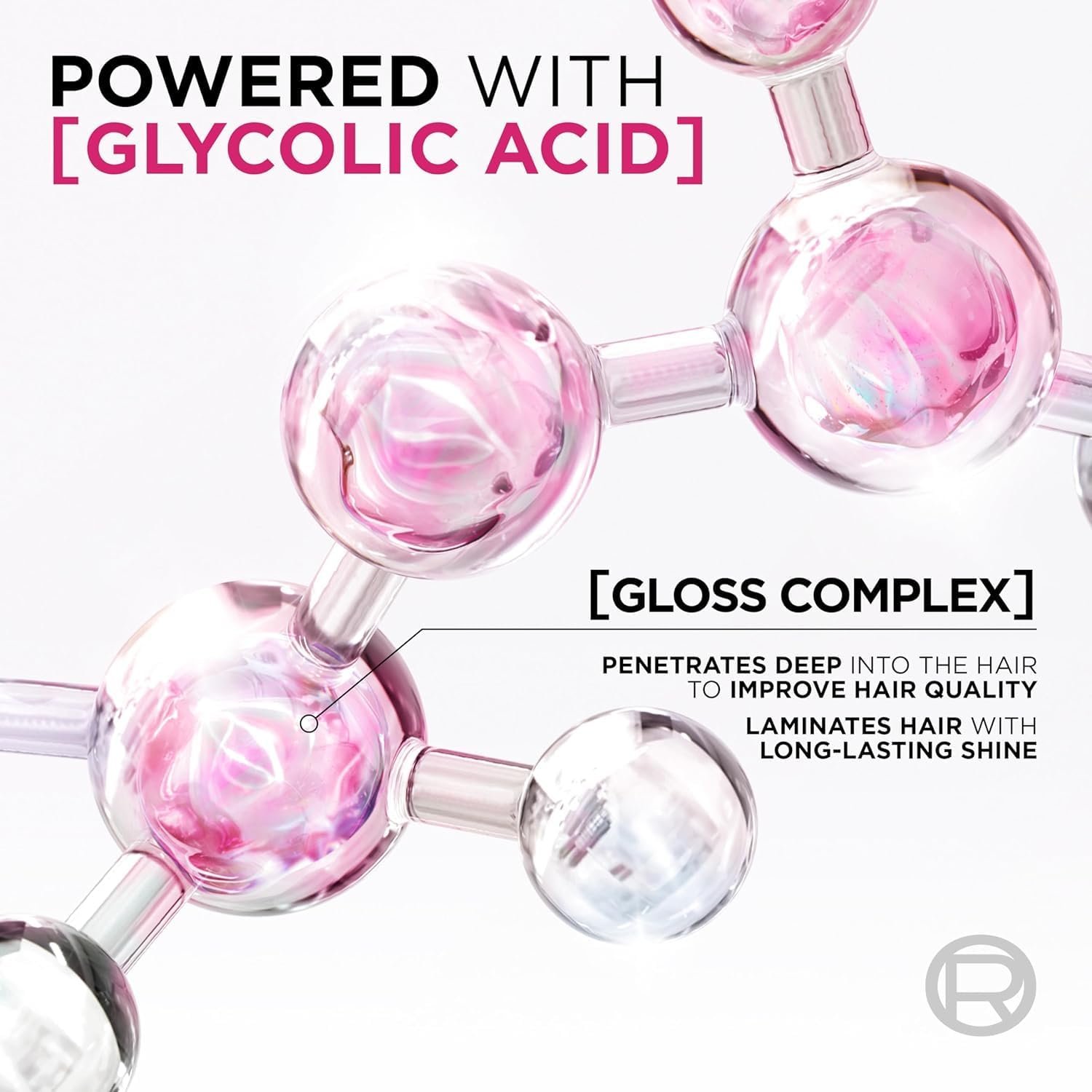 L'Oréal Paris Elvive Glycolic Gloss for Dull Porous Hair, Get The Shiniest Hair of Your Life, Glossing Routine for Mirror-Like Shine, Shampoo, Conditioner, Lamination Treatment, Leave-In Serum Set - Image 5