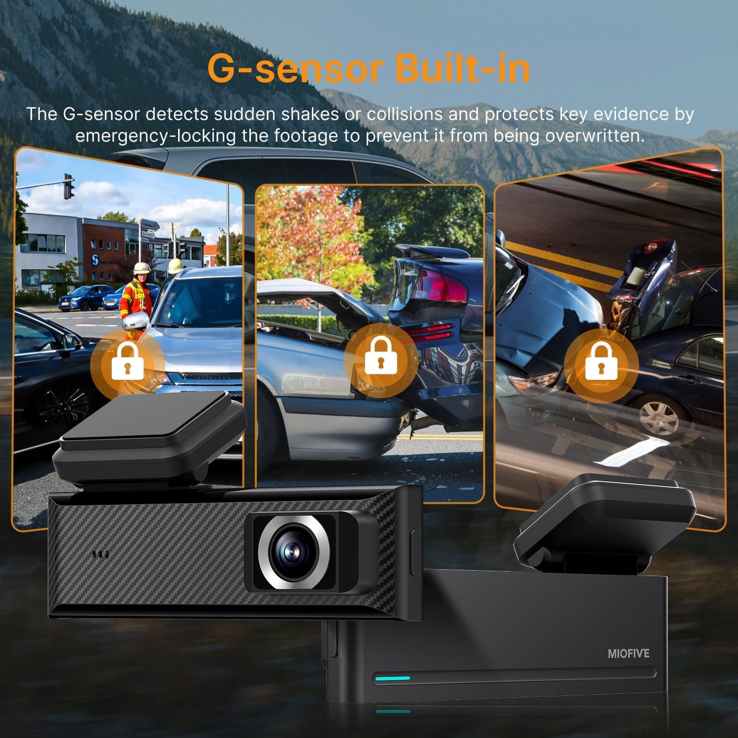Miofive Mini S 4K HDR Dash Cam Front, Wi-Fi 6 Car Camera with GPS & Bluetooth, Super Night Vision, 24/7 Parking Mode, Loop Recording, Speed Camera Alerts(UK), Supports Up to 512GB. - Image 7