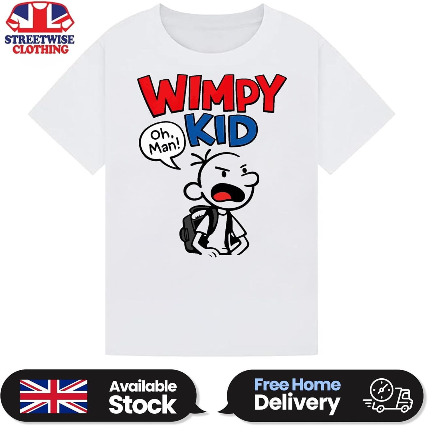 World Book Day T Shirt – Diary of a Wimpy Reading Shirt, Kids Book Day Outfit for School, Classroom Reading Fun - Image 4