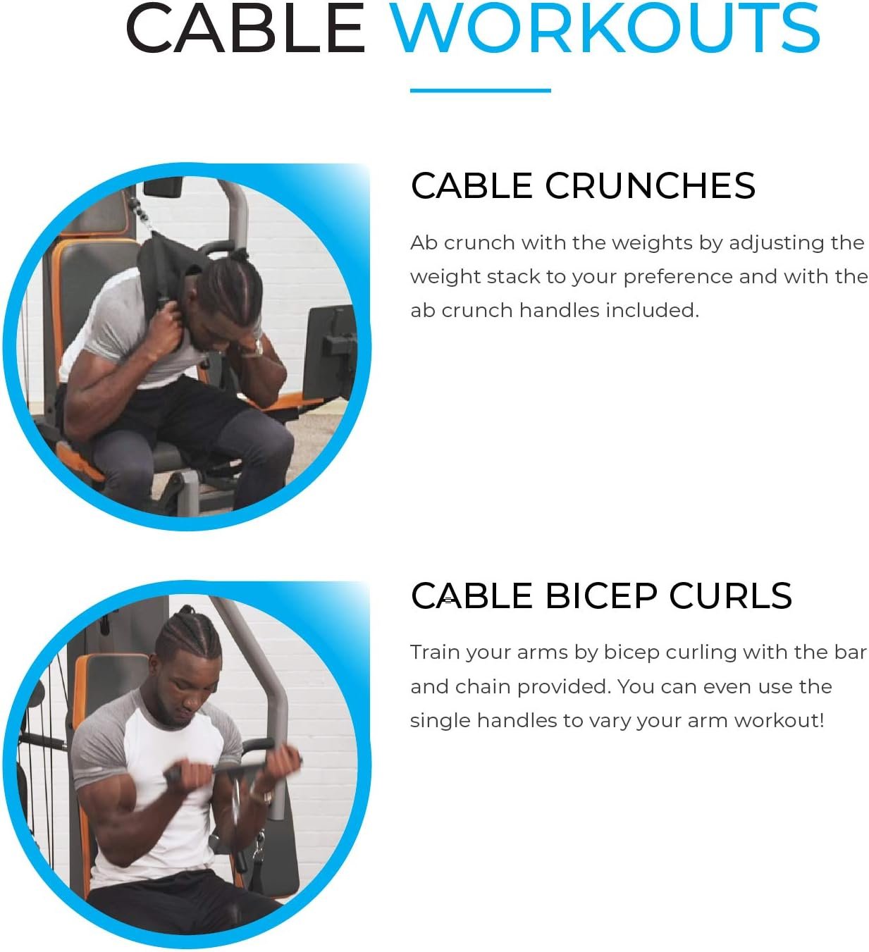 FIT4HOME Multi Gym Fitness Equipment Exercise Machine Strength Training Body Building Heavy Duty Home Gyms Workout Stations 80KG Weight Plates Leg Press Lat Pulldown | TF3003C - Image 3