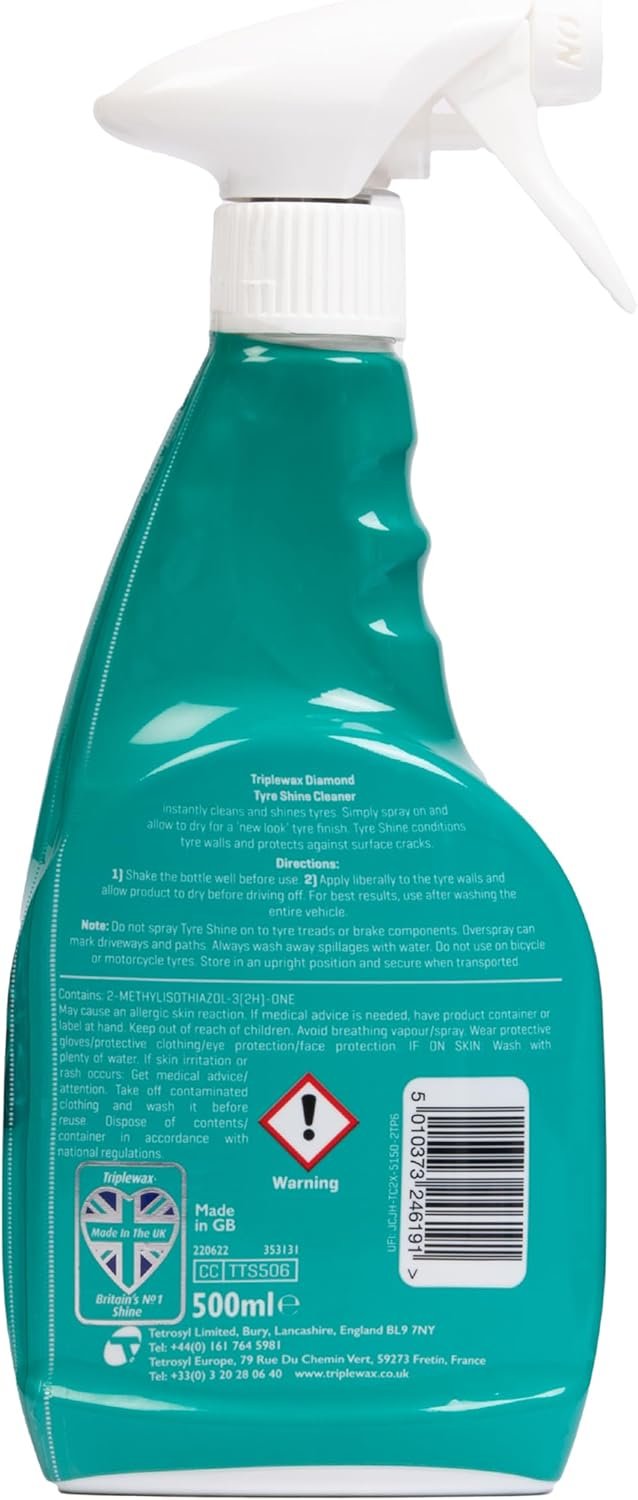 Triplewax Tyre Shine 500 ml – Long-Lasting Wet Look for Car Tyres - Image 2