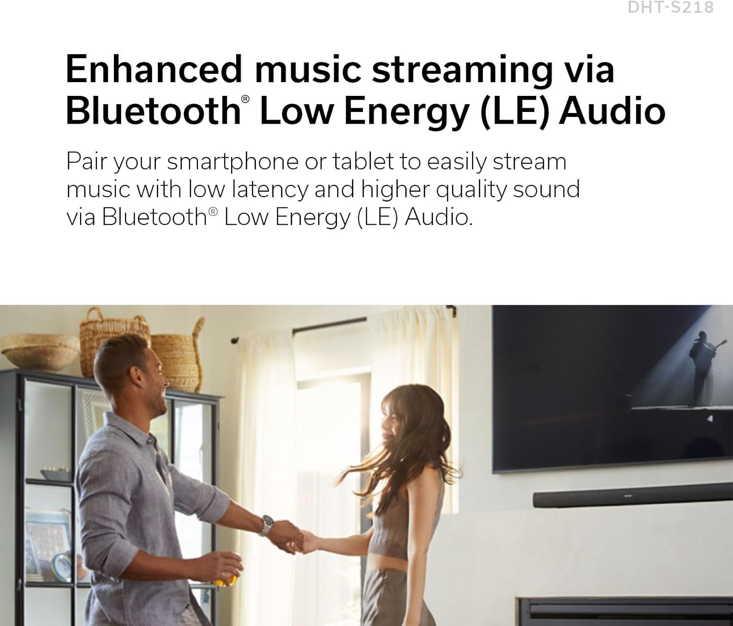 Denon Dolby Atmos Soundbar for TV with Built-in Down-firing Subwoofers DHT-S218 Dialog Enhancer, 4K HDMI eARC, and Bluetooth - Image 5