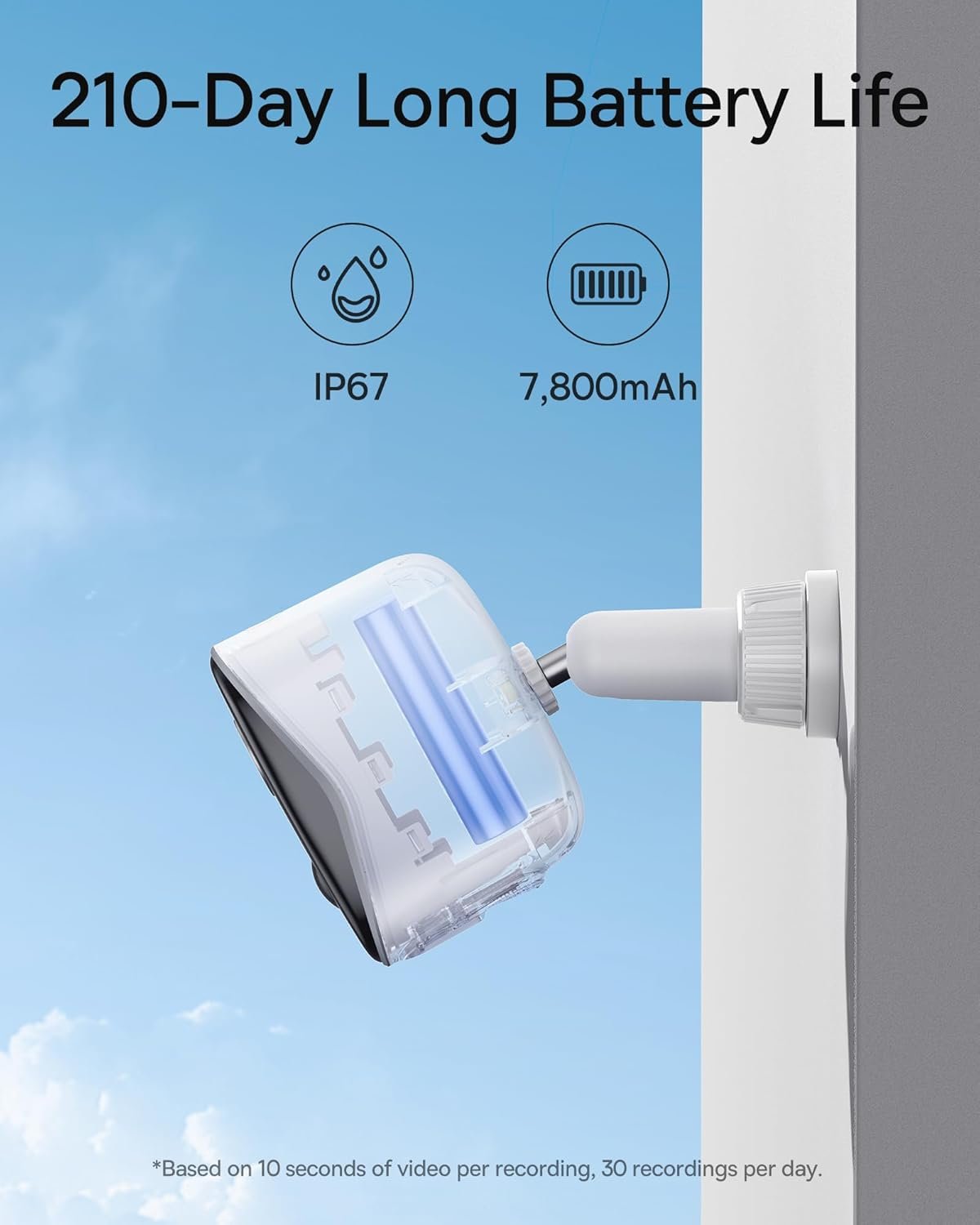 Baseus Security Camera Outdoor Wireless True 2K Clarity, No Monthly Fee, 16TB Expandable Local Storage, 210-Day Battery Life, Spotlight & Alarm, Works with Alexa and Google Home - N1 2-Cam Kit - Image 3