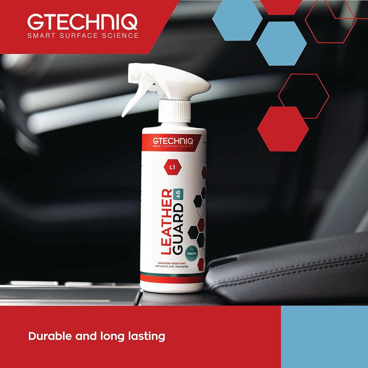 Gtechniq Leather Protector. L1 Leather Guard for Cars, Car Interior Protects Leather Seats from Abrasion and Stains. UV Resistant Lasts up to 12 Months - 500ml - Image 4