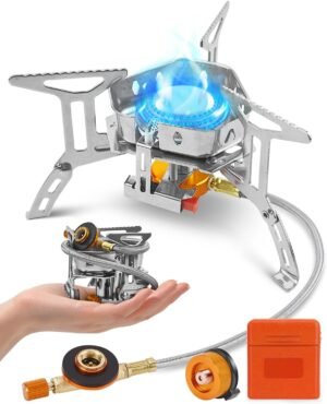 Portable Camping Gas Stove, Windpro...