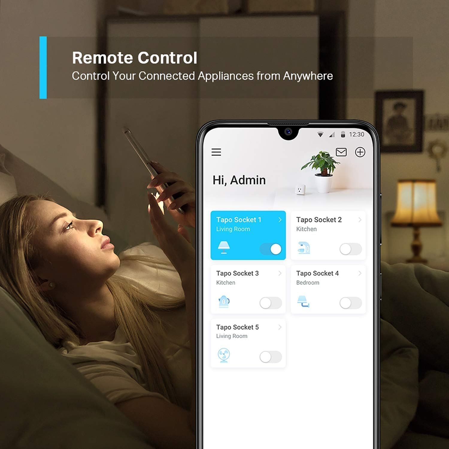 Tapo P100 (4-Pack) Smart Plug, Wi-Fi Plug, App Remote Control, Alexa Plug, Voice Control with Alexa & Google, Away Mode, Scheduling & Timer, Device Sharing, Easy Set Up, Multiple Safety Guarantees - Image 5