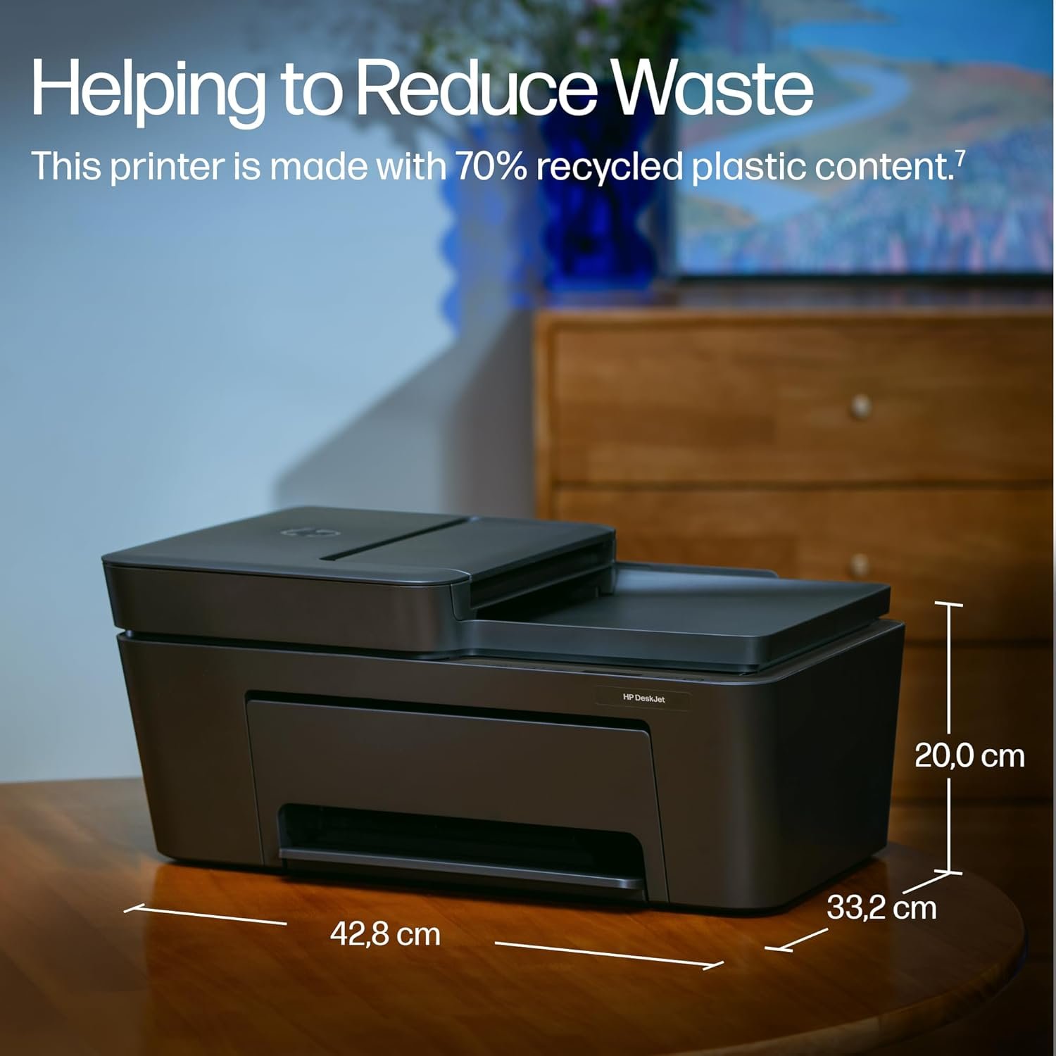 HP DeskJet 4310 All in One Printer | Wireless | Colour | Print, Scan & Copy | 3 Months of Instant Ink Included | Automatic document feeder | Dual- band WI-FI - Image 7