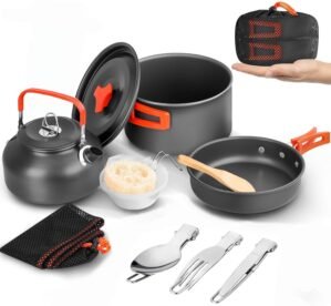 Camping Cookware Kit, Camping Cookw...