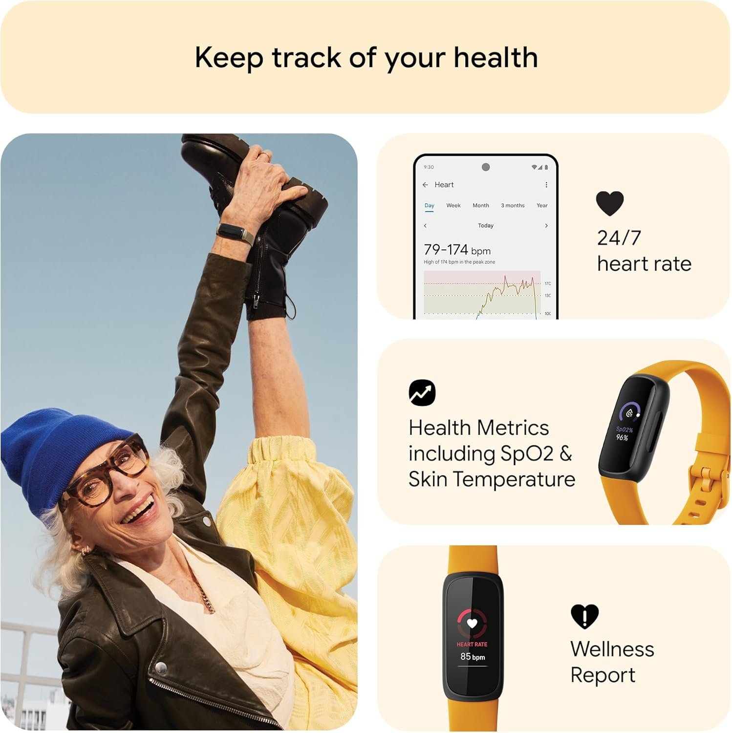 Google Fitbit Inspire 3 Activity Tracker with 6-months Premium Membership Included, up to 10 days battery life and Daily Readiness Score - Image 7