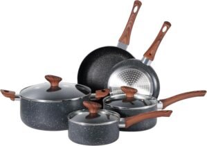 Non-Stick Pots and Pans Set 8 Piece...