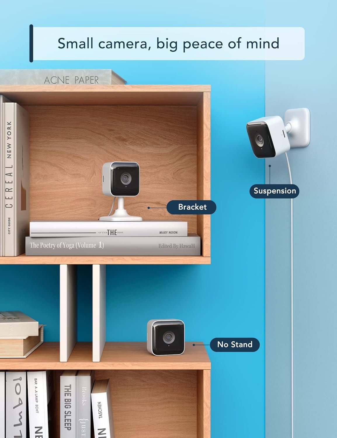 GNCC Indoor Camera 2K Security Camera 2 Packs CCTV Camera House Security, Home Security Cam, Motion/Sound Detection, 2-Way Audio, Night Vision, Real-Time Alert, SD&Cloud, 2.4G WiFi - Image 5