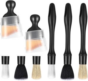 Car Cleaning Brush Set of 8, Car De...