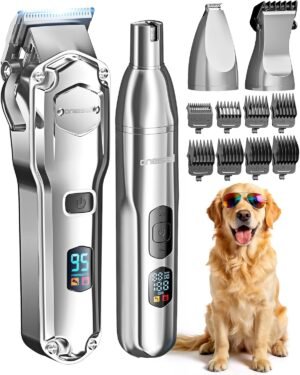 oneisall Dog Grooming Kit 4 in 1, D...