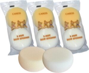 6 x Baby Bath Sponge Natural Body P...