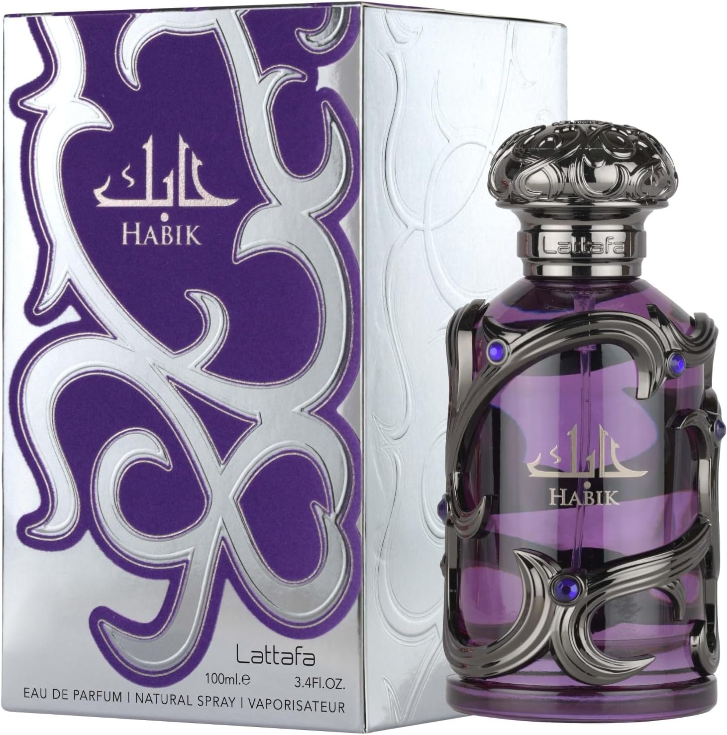 Habik for Men by Lattafa Eau de Parfum 100ml – Spicy Woody Long Lasting Scent – Modern Masculine Fragrance with Cardamom Lavender Amberwood Luxury Arabic Perfume for Him - Image 2